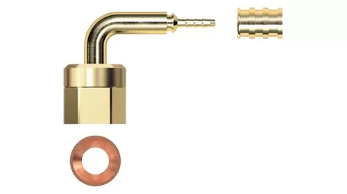 Gomax — UNF thread female 90° fitting – conforms to UL requirements